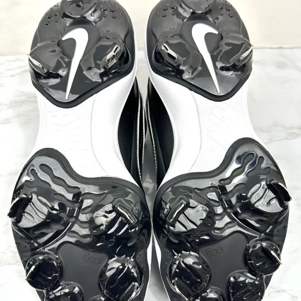 Men's Nike Alpha Huarache‎ 3 Varsity Low Baseball Cleats Black CT0829-003, 7.5